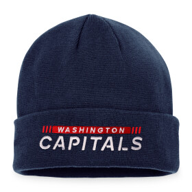 Fanatics Pánská Zimní Čepice Washington Capitals Authentic Pro Game & Train Cuffed Knit Athletic Navy