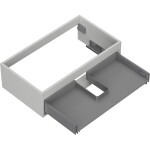 MEXEN - Box-A skříňka pro umyvadlo 80, 1 šuplík, šedý mat 91AX0-0800-235-1-62