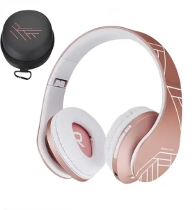 PowerLocus P2 Kids Rose gold / Dětská bezdrátová sluchátka s mikrofonem / Bluetooth 5.3 (pwl-p2kids-roseg)