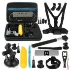 Puluz PKT11 / Sada příslušenství pro akční kamery / 20 dílů / GoPro, DJI Osmo Action 5 Pro (PKT11)