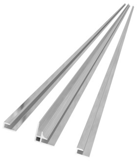 AQUALINE - DENIPAN set profilů pro rohovou instalaci, 2100, chrom DP21CH