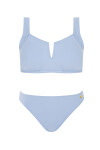 Dámské dvoudílné plavky S1011PM4 Panama 4 sv. modré - Self 2XL