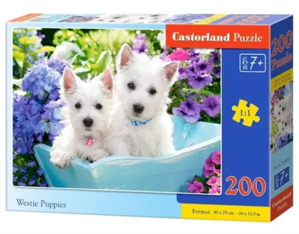 Castorland 222032 Štěňata westhighlandského teriéra
