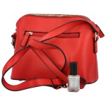 Trendy dámská koženková crossbody kabelka Dagoma, červená