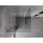 MEXEN/S - Mist L Duo sprchový kout dveře křídlové 90 x 90, transparent, chrom 8A4L-090-090-01-00