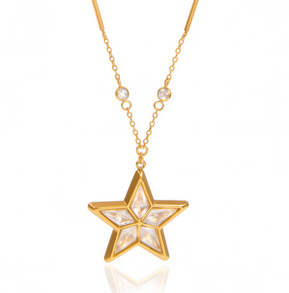 ELENYS Make a Wish – pozlacený náhrdelník 18K žluté zlato Délka: 42+5 cm / max. 47 cm