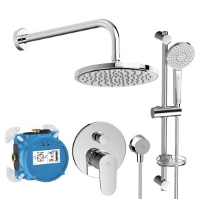 IDEAL STANDARD - Cerafine O Sprchový set s baterií pod omítku, s tělesem, 3 proudy, průměr 20 cm, chrom BD190AA