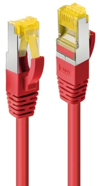 Lindy červená / Patch kabel / Cat7 S/FTP / LSZH / 0,3 m (47290)