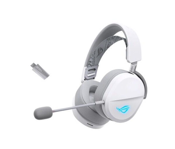 ASUS sluchátka ROG Pelta, Bezdrátové BT a RF 2.4GHz, ARGB, bílá EDF_1663101