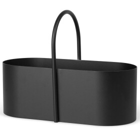 Ferm LIVING Designový organizér Grib Toolbox Black, černá barva, kov