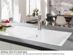 VILLEROY & BOCH - Keramický dřez Siluet 60 Ebony nástavný 1000 x 510 bez excentru 333601S5