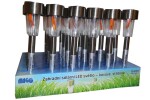 MAGG Zahradní solární LED světlo - kovové, stříbrné