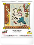 Nástěnný kalendář 2026 NOTIQUE - Josef Lada – Říkadla, 30 x 34 cm