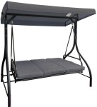 Rojaplast PARIS zahradní houpačka kovová - šedá