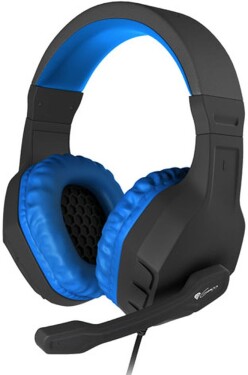 Natec Genesis Argon 200 černo-modrá herní sluchátka mikrofonem 2x jack