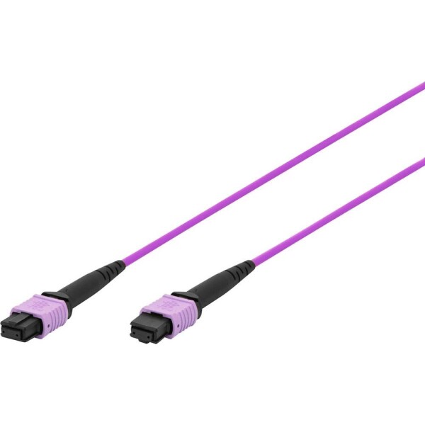 Digitus DK-2566-02/4 optické vlákno Propojovací kabel z optických vláken 2 m fialová, černá extrémně tenký , flexibilní vnitřní vodič, páska ze skleněných