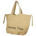 Trendy textilní dámská kabelka na rameno Bellinda, krémová