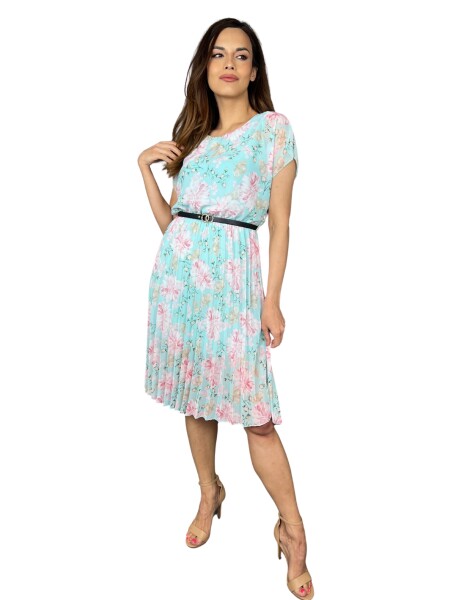 HOSH Šaty Nima Velikost: UNI, Barva: Tyrkysová