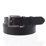 Černý kožený opasek Penny Belts OLIVIER vel. 95, černý