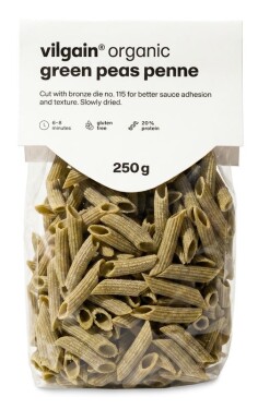 Vilgain Luštěninové těstoviny BIO – hráškové penne 250 g