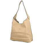 Trendy dámská koženková kabelka na rameno Karix, béžová