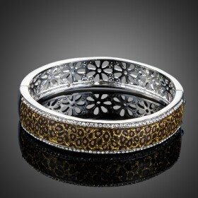 Bangles náramek Swarovski Elements Orlando, Zlatá