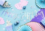 PartyDeco narozeninová girlanda duhová Happy Birthday