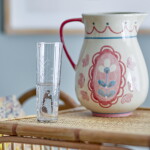 Bloomingville Sklenice Aki Recycled Glass 290 ml, čirá barva, sklo