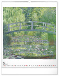 Nástěnný kalendář Claude Monet 2025, 48 56 cm