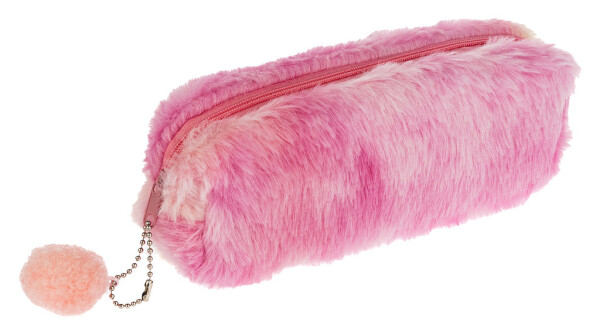 Školní etue STIL plyšová růžová
