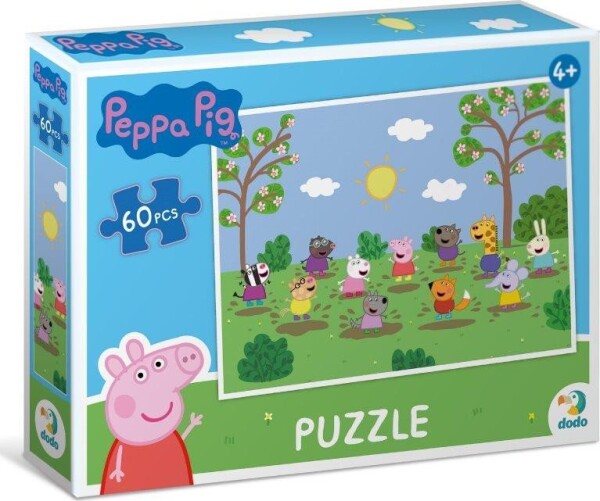 Puzzle Prasátko Peppa: Zábava na sluníčku 60 dílků