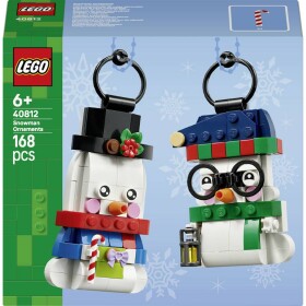 40812 LEGO® ICONS™ Dekorační sněhuláky; ozdoby na vánoční stromky k zavěšení; stavebnice pro dívky a chlapce od 6 let