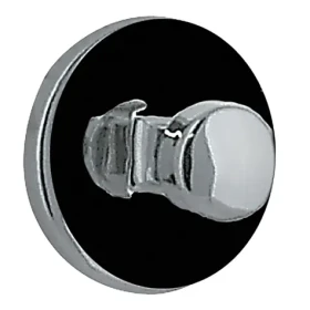 Spirella DOT háček na ručníky 2 ks černý-stříbrný / ABS / samolepící / 35 mm (7610583203786)