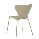 Židle jídelní, cappucino plast, čtyřnohá kovová podnož