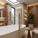 REA - Volně stojící baterie Venti Brush Gold REA-B9765