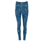 ROLY Kalhoty Cirene dámské legíny 88% polyester, 12% elastan vzor listy