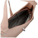 Trendy dámská koženková kabelka do ruky Lussy, růžová