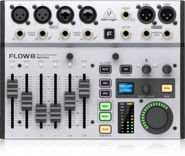 Behringer FLOW 8 / Digitální mixážní pult / 22 kanálů / USB / XLR / 6.3mm (27000887)