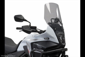 Honda NX 500 23-26 Turistické plexi Powerbronze 420mm - červené