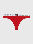 Dámská tanga TOMMY 85 STRETCH COTTON LOGO THONG UW0UW02198XCN červená TOMMY Hilfiger