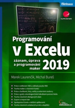 Programování v Excelu 2019 - Marek Laurenčík, Michal Bureš - e-kniha