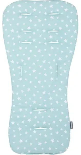 CHIPOLINO Měkká podložka do kočárku Mint stars (VVPAD02404MINT)