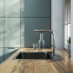 Kielle - Wimeo Dřezová baterie s filtrační funkcí, broušená nerez 10525F25