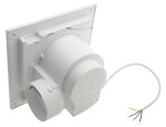 SAPHO - TECTO stropní ventilátor axiální s časovačem, 20W, potrubí 100, bílá TC202