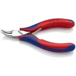 Knipex 38 91 200 pro elektroniku a jemnou mechaniku ploché jehlové kleště 45° zahnuté vanadová elektrikářská ocel 200 mm