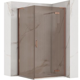 REA/S - Sprchová kabina Hugo 80x90 Copper Brush KPL-K6968