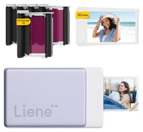 Liene Pearl N200 Pro fialová / Přenosná fototiskárna / 2x3" / Bluetooth 5.2 / 300 dpi / USB-C (CU002-65007)