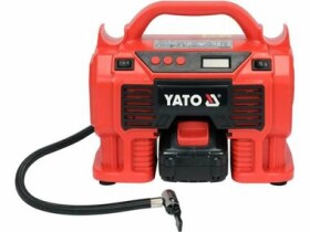 YATO YT-23247 / Bezolejový aku kompresor / 60W / Tlak 11 bar / 21 L za minutu / 18V / 3.0Ah (YT-23247)