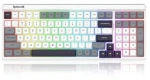 Redragon Garen Pro bílo-šedá / Herní klávesnice / mechanická / Manbo Linear Switch / podsvícená / bezdrátová (K656WGB-RGB-PRO)