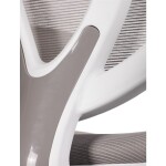 Dětská židle, výškově nastavitelná, šedá síťovina, KA-C806 GREY